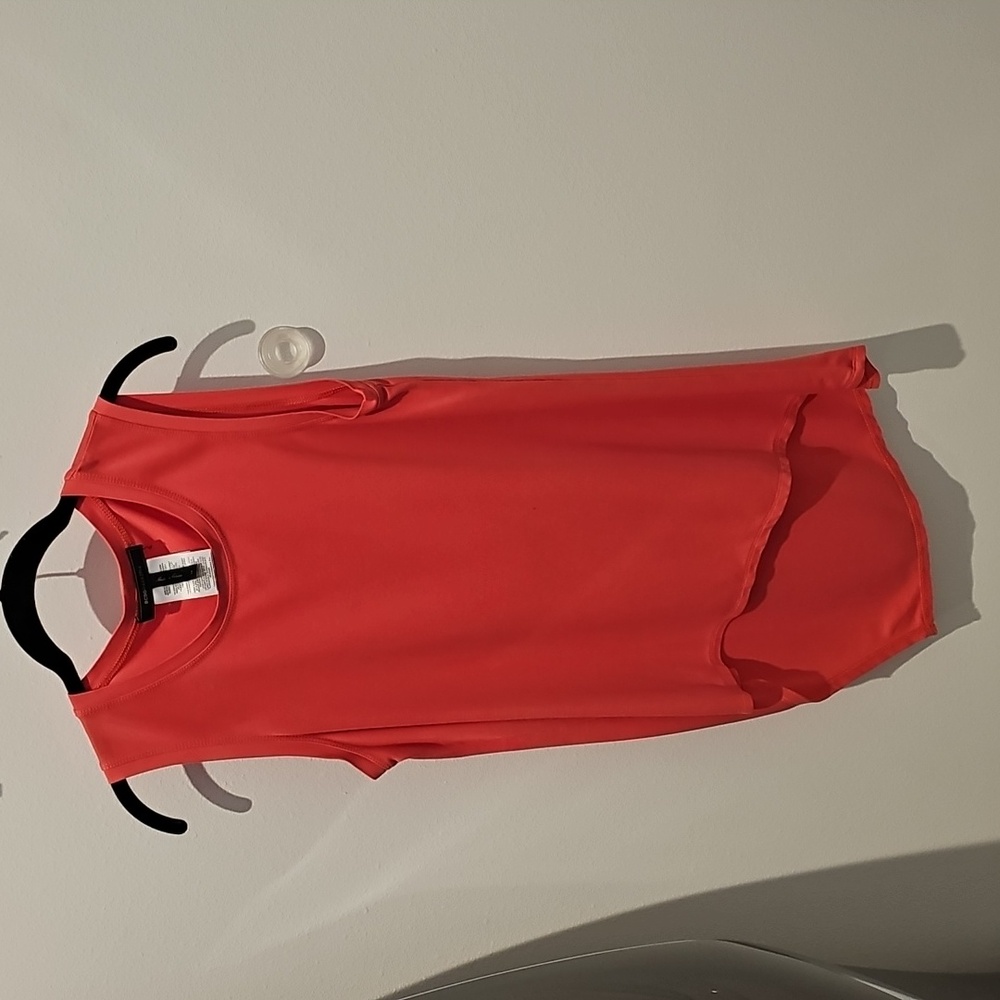 Orange sleeveless top